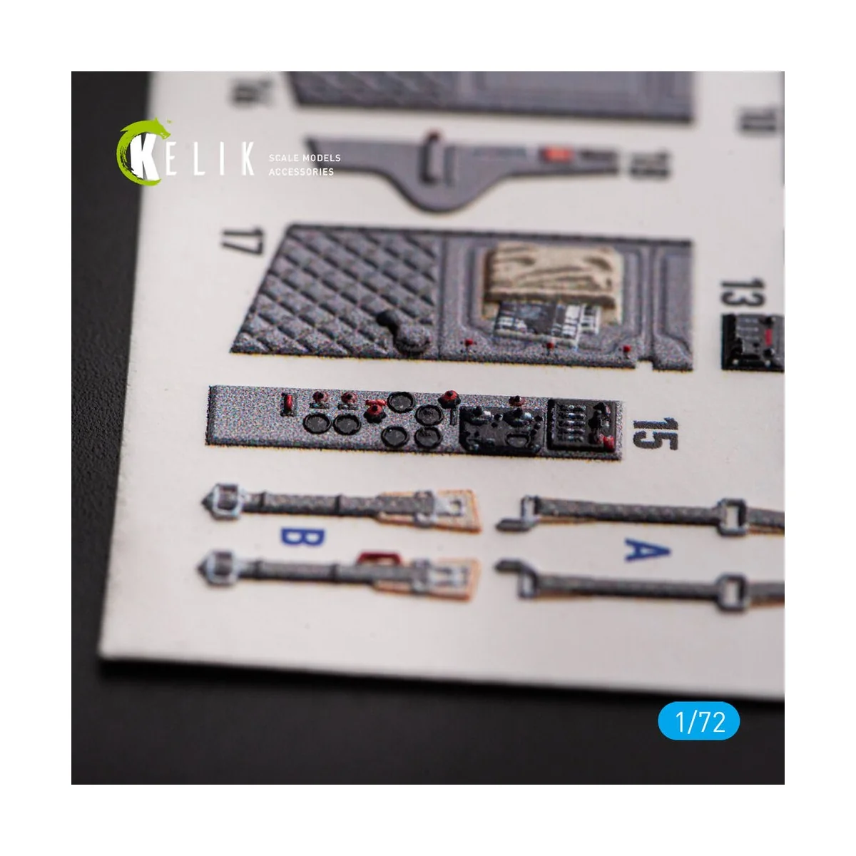 L-29 Delfin - interior 3D decals for AMK kit, 1/72 - Kelik K72162