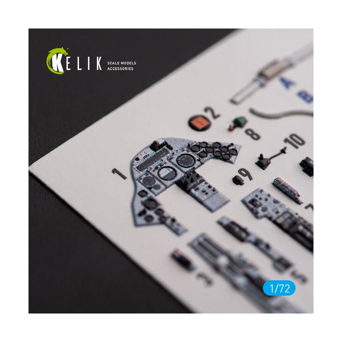 F.2A Lighting - interior 3D decals for Airfix kit, 1/72 - Kelik K72163