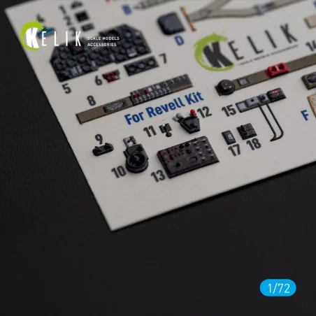 P-47M Thunderbolt- interior 3D decals for Revell kit, 1/72 - Kelik ...