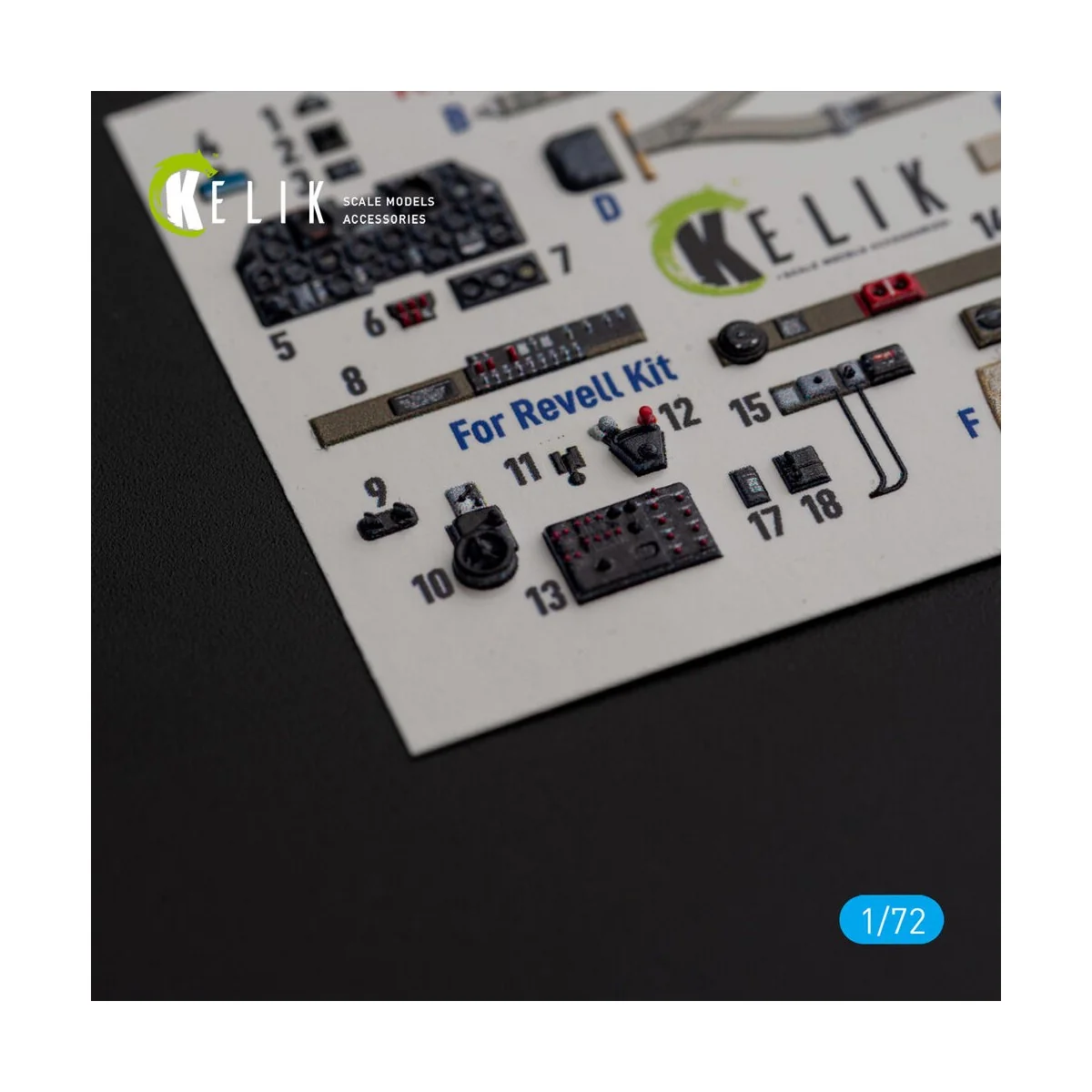 P-47M Thunderbolt- interior 3D decals for Revell kit, 1/72 - Kelik ...