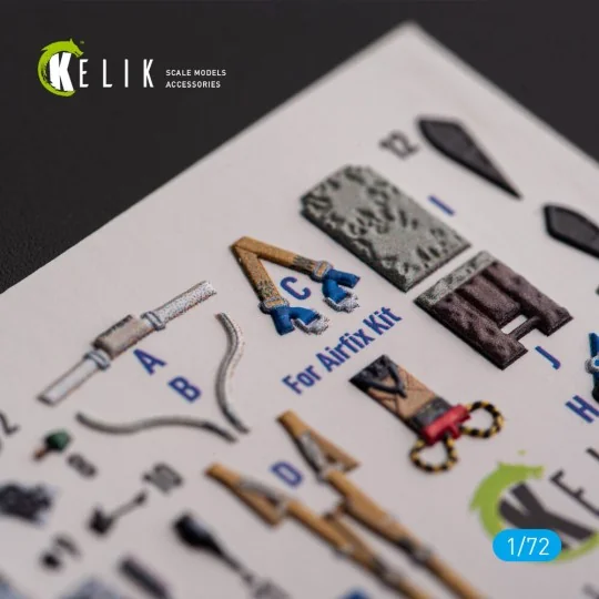 F.2A Lighting - interior 3D decals for Airfix kit, 1/72 - Kelik K72163
