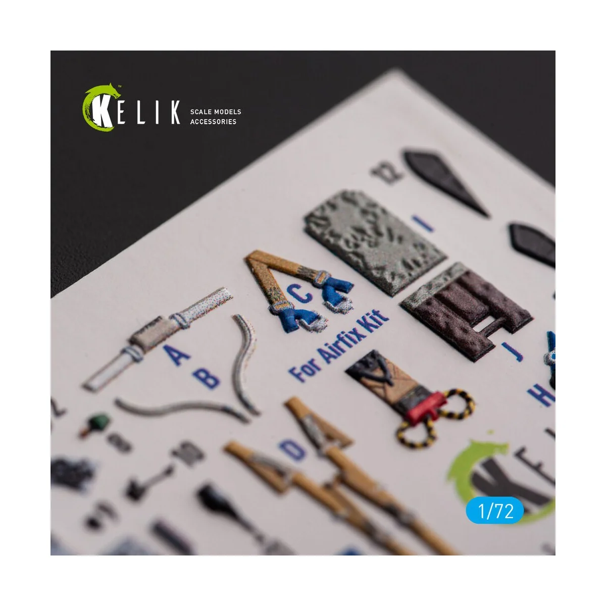 F.2A Lighting - interior 3D decals for Airfix kit, 1/72 - Kelik K72163