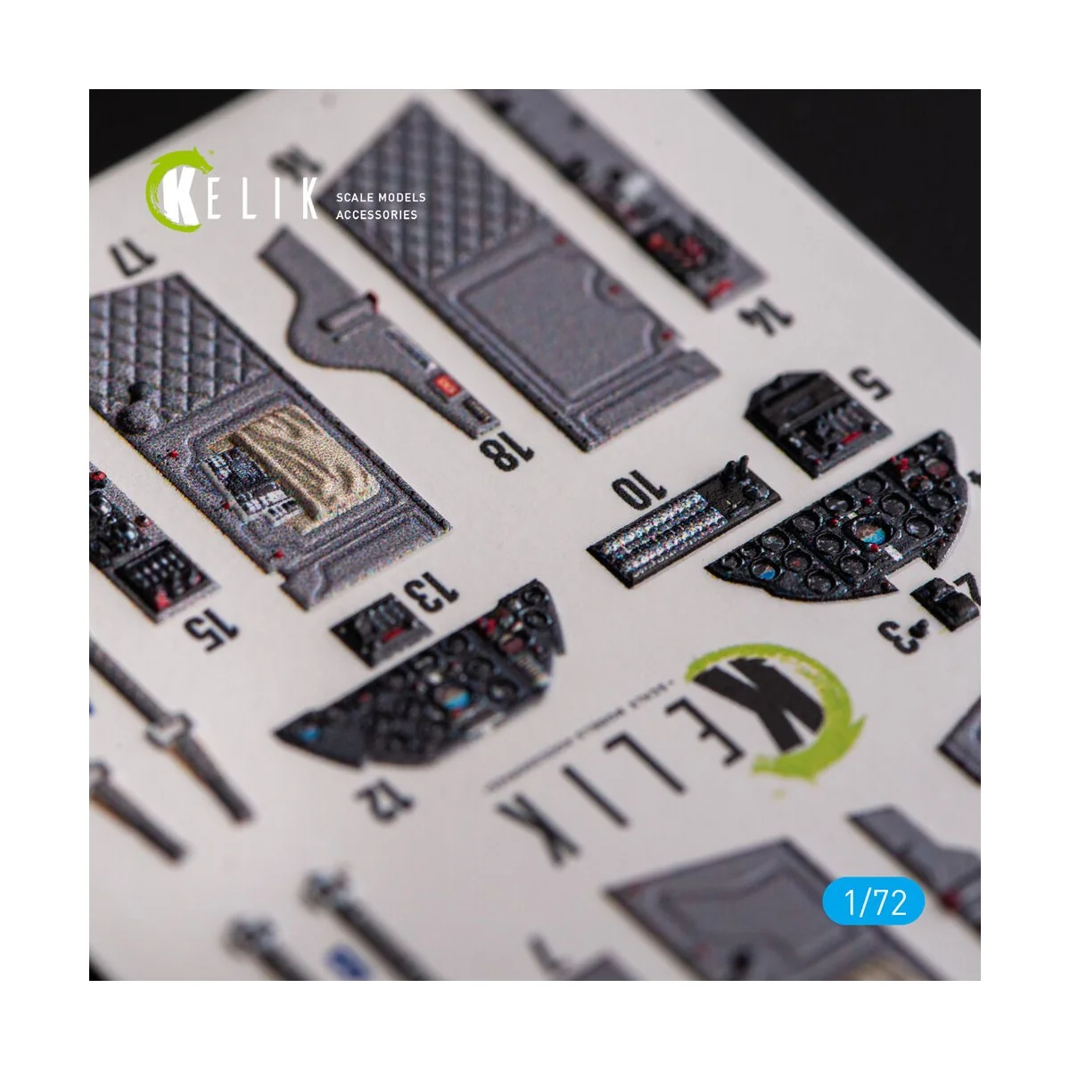 L-29 Delfin - interior 3D decals for AMK kit, 1/72 - Kelik K72162