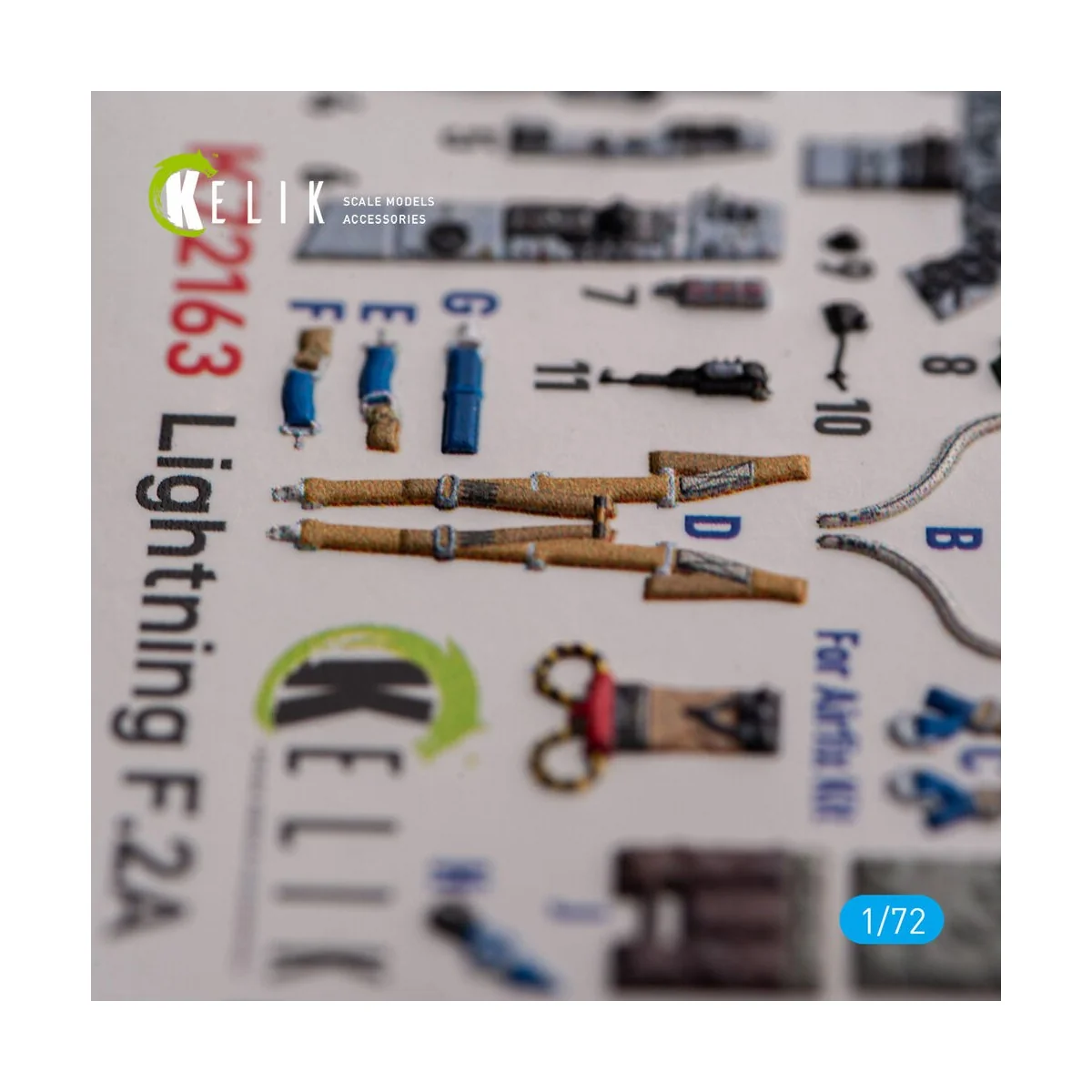 F.2A Lighting - interior 3D decals for Airfix kit, 1/72 - Kelik K72163