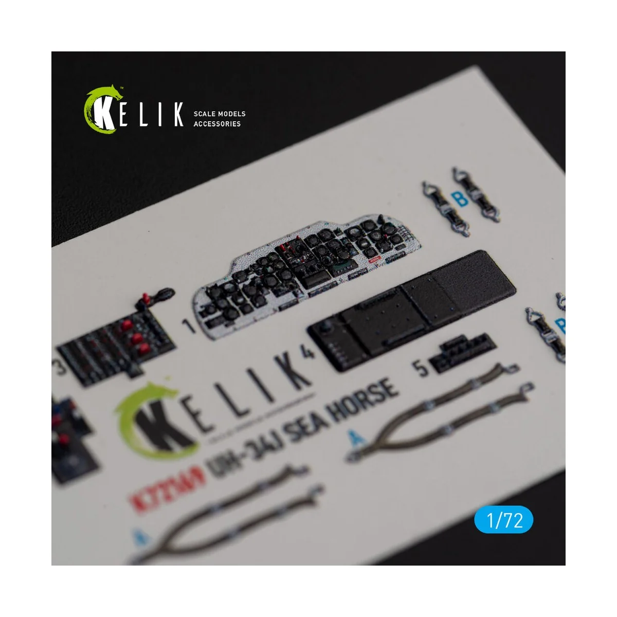 UH-34J SEA HORSE - interior 3D decals for Italeri kit, 1/72 - Kelik...