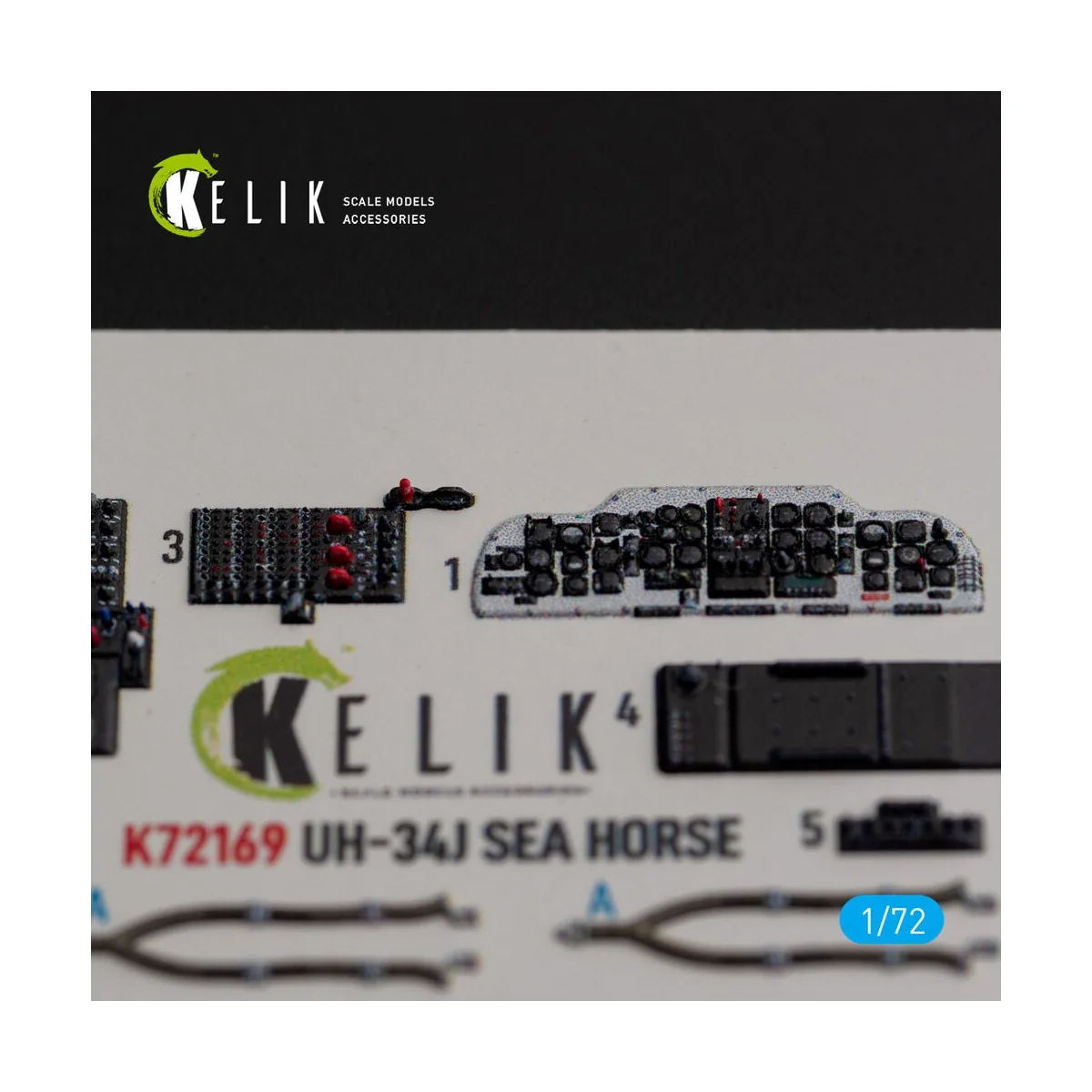 UH-34J SEA HORSE - interior 3D decals for Italeri kit, 1/72 - Kelik...