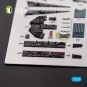 F-117A NIGHTHAWK - interior 3D decals for Hasegawa kit, 1/72 - Keli...