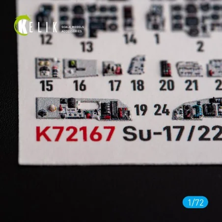 SU-17M4P/22M4 - interior 3D decals for ModelSvit kit, 1/72 - Kelik ...