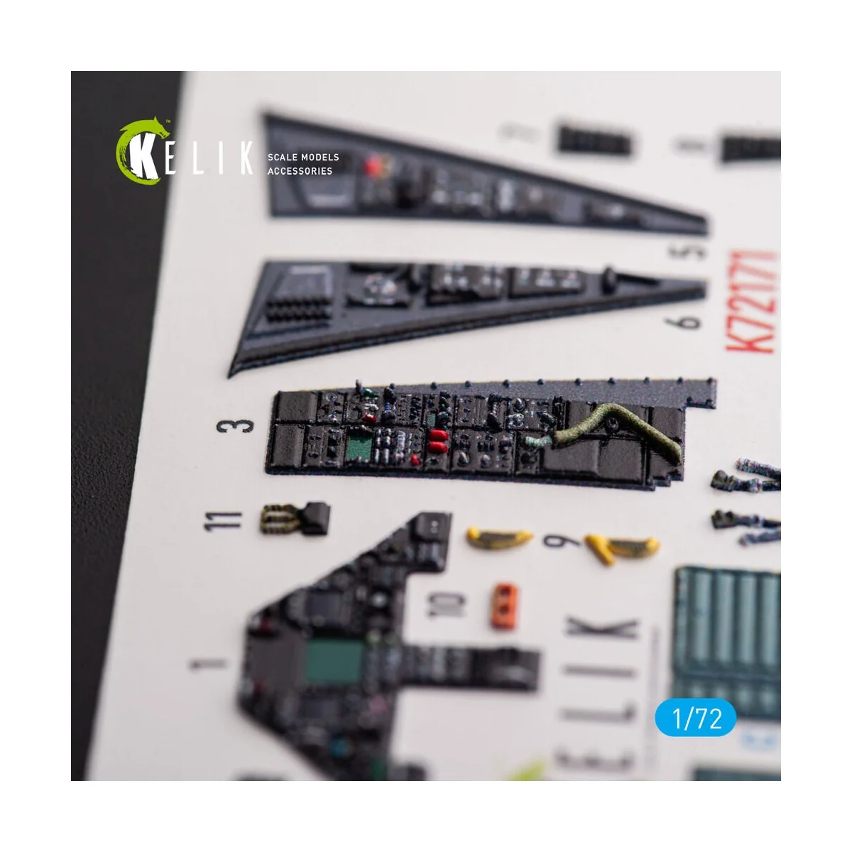 F-117A NIGHTHAWK - interior 3D decals for Academy kit, 1/72 - Kelik...