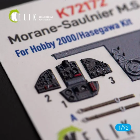 Morane-Saulnier M.S.406 - interior 3D decals for Hobby 2000/Hasegaw...