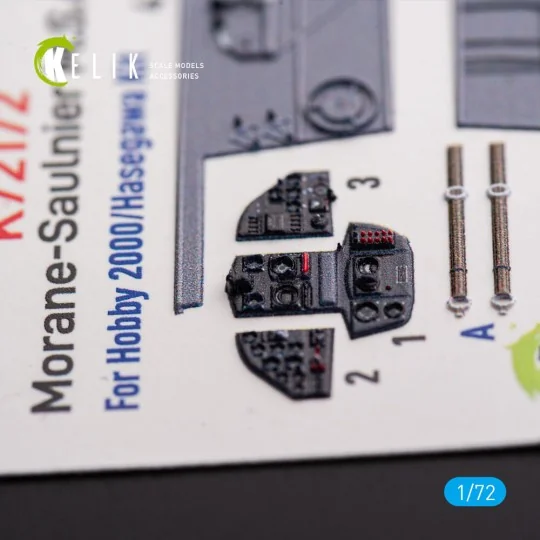 Morane-Saulnier M.S.406 - interior 3D decals for Hobby 2000/Hasegaw...