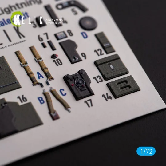 ?-38J Lightning - interior 3D decals for Italeri/Academy kit, 1/72 ...