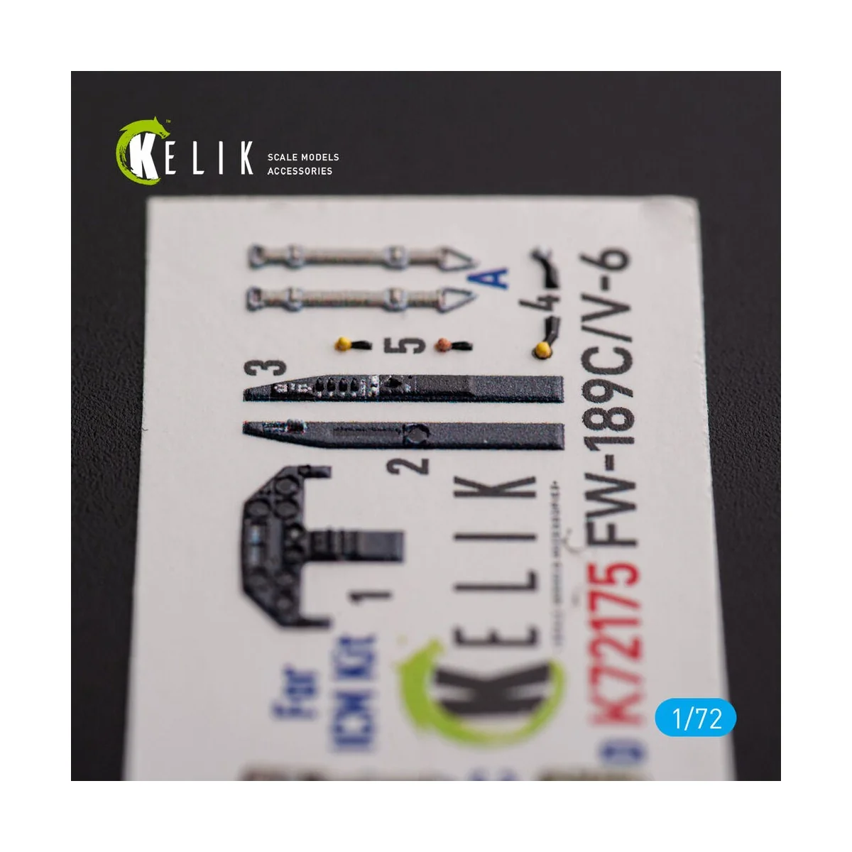 FW-189C/V-6 - interior 3D decals for ICM kit, 1/72 - Kelik K72175