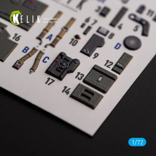 ?-38J Lightning - interior 3D decals for Italeri/Academy kit, 1/72 ...