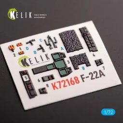 F-22A Raptor - interior 3D decals for Academy kit, 1/72 - Kelik K72168 2