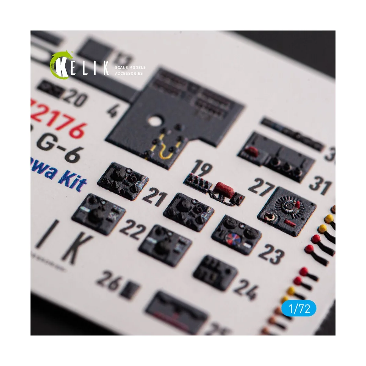 Ju88 G-6 - interior 3D decals for Hasegawa kit, 1/72 - Kelik K72176