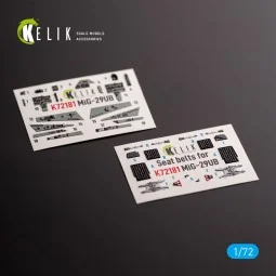 MiG-29UB - interior 3D decals for IBG models kit, 1/72 - Kelik K72181 2