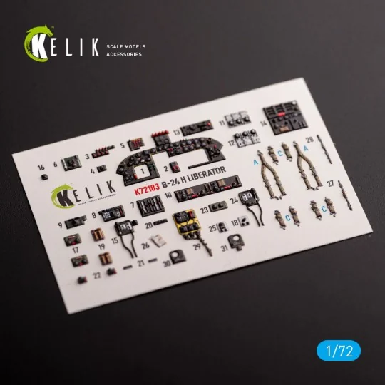 B-24H Liberator - interior 3D decals for Airfix kit, 1/72 - Kelik K...