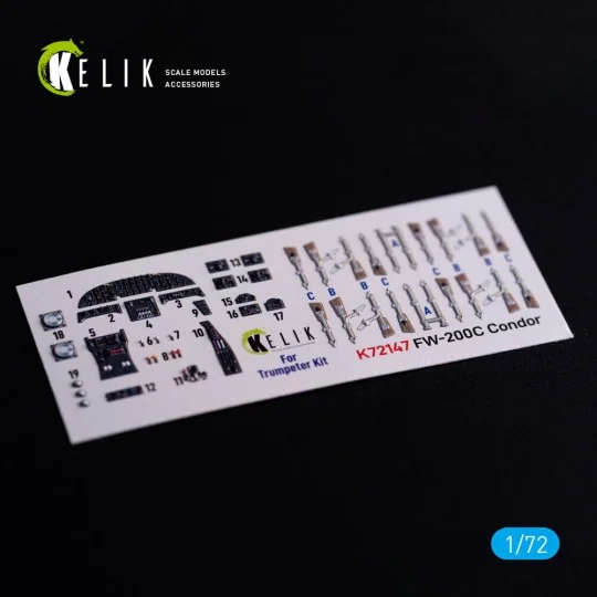 FW-200C Condor - interior 3D decals for Trumpeter kit, 1/72 - Kelik...