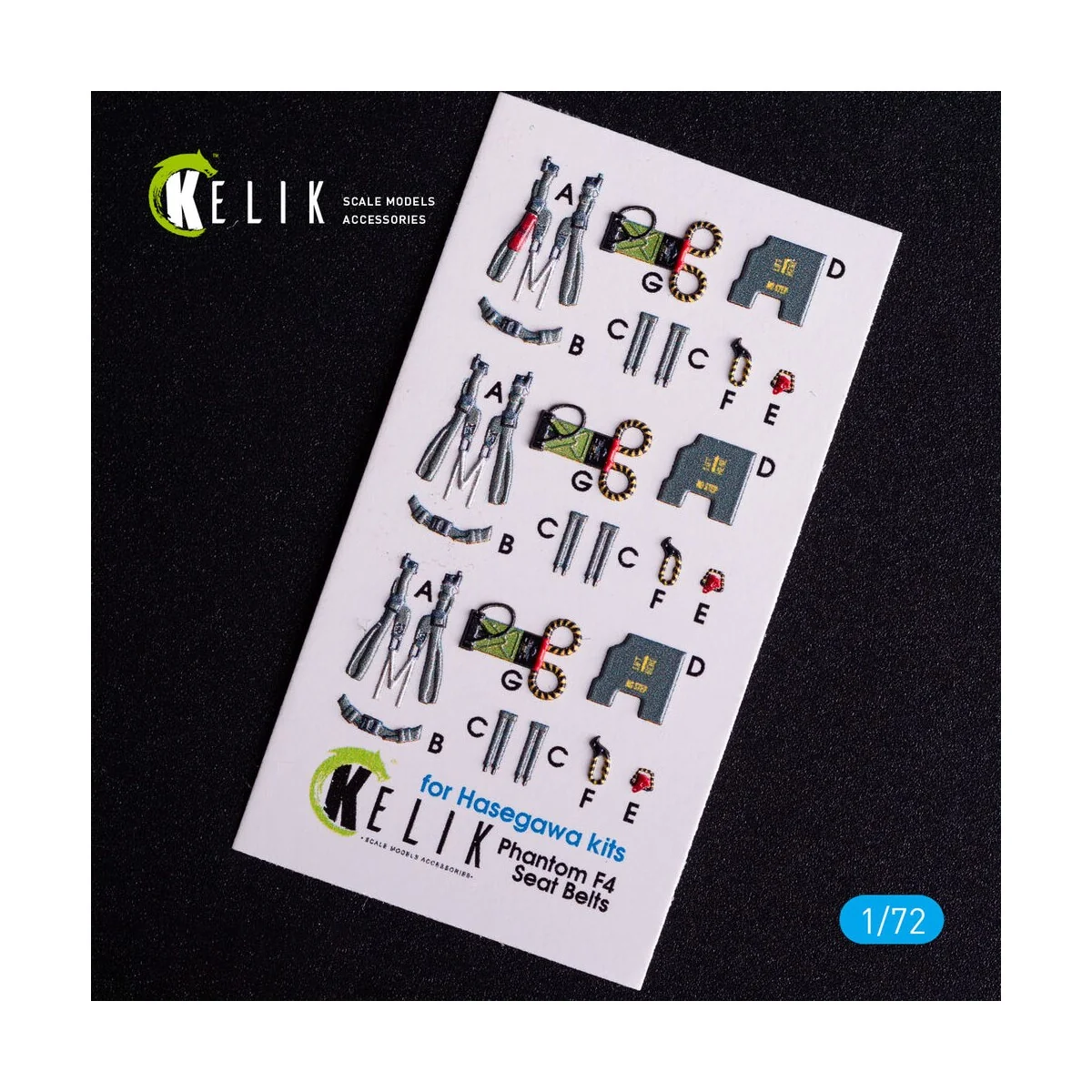 RF-4B - interior 3D decals for Hasegawa kit, 1/72 - Kelik K72068