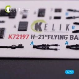 H-21 Flying Banana - interior 3D decals for Italeri kit, 1/72 - Kel... 2