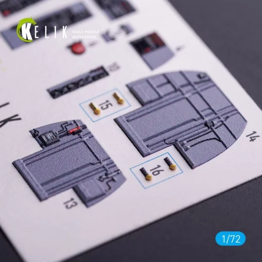 RF-4B - interior 3D decals for Hasegawa kit, 1/72 - Kelik K72068