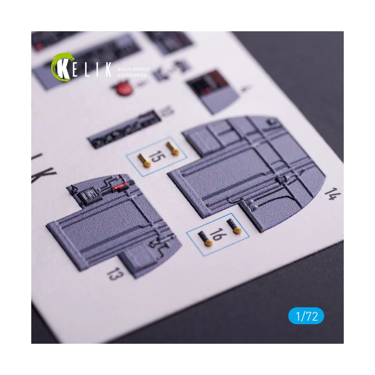 RF-4B - interior 3D decals for Hasegawa kit, 1/72 - Kelik K72068