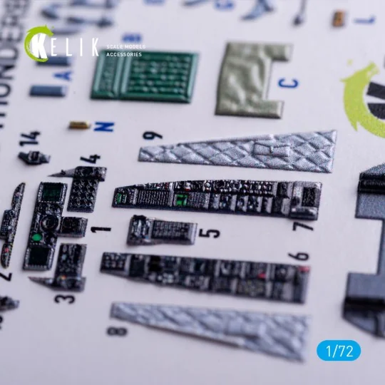 A-10C - interior 3D decals for Hasegawa kit, 1/72 - Kelik K72198