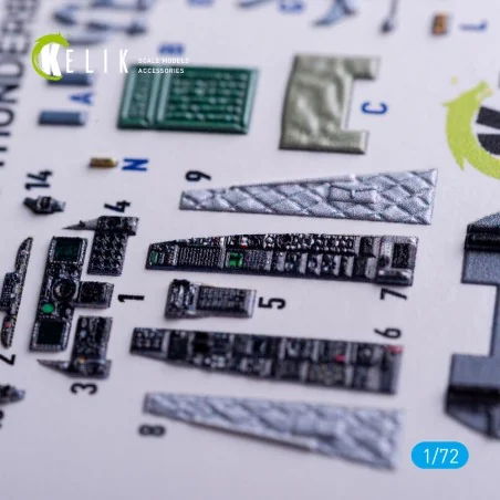 A-10C - interior 3D decals for Hasegawa kit, 1/72 - Kelik K72198
