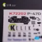 P-47D Razorback - interior 3D decals for Tamiya kit, 1/72 - Kelik K...