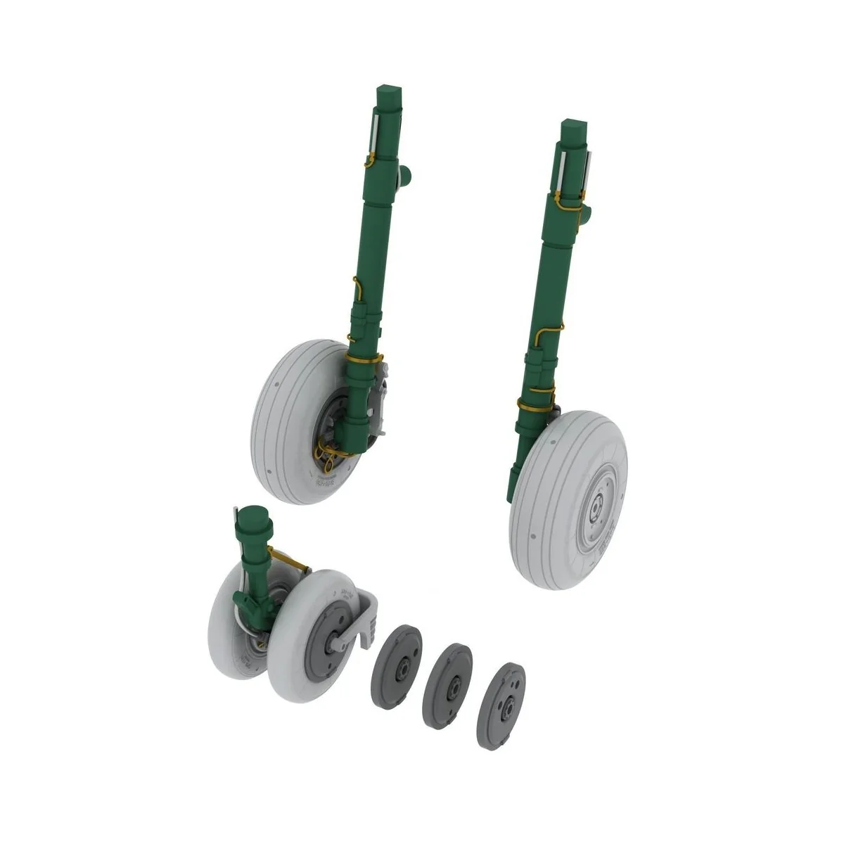 MiG-29 wheels for Academy/Eduard, 1/48 - Eduard Accessories 648037