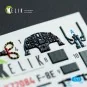 F-8E Crusader - interior 3D decals for Academy kit, 1/72 - Kelik K7...