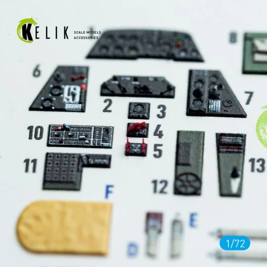 TBM-3 Avenger - interior 3D decals for HobbyBoss kit, 1/72 - Kelik ...