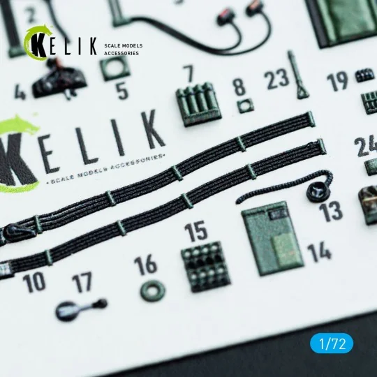 Mosquito PR.XVI - interior 3D decals for Airfix kit, 1/72 - Kelik K...