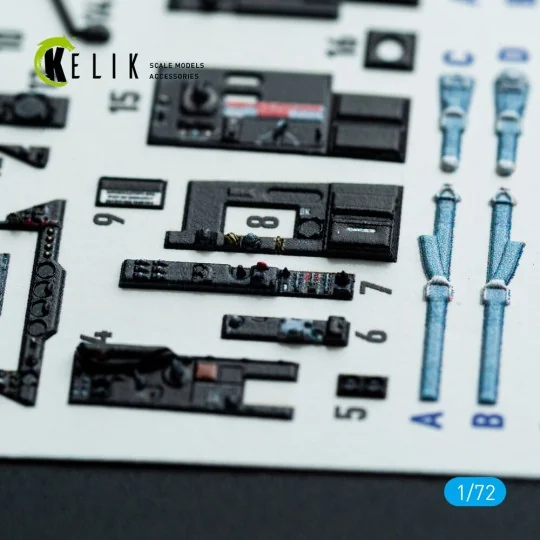 Gannet AS1/AS4 - interior 3D decals for Revell kit, 1/72 - Kelik K7...