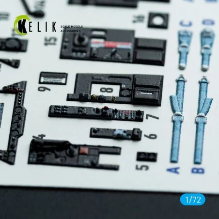 Gannet AS1/AS4 - interior 3D decals for Revell kit, 1/72 - Kelik K7...