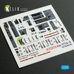 He-177A-5 - interior 3D decals for Revell kit, 1/72 - Kelik K72213 2