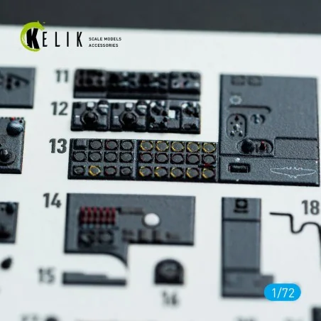 He-177A-5 - interior 3D decals for Revell kit, 1/72 - Kelik K72213