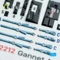 Gannet AS1/AS4 - interior 3D decals for Revell kit, 1/72 - Kelik K7...