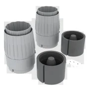 MiG-29 exhaust nozzles for Academy/EDU, 1/48 - Eduard Accessories 6...