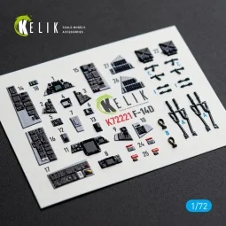 F-14D Super Tomcat - interior 3D decals for Academy kit, 1/72 - Kel... 2