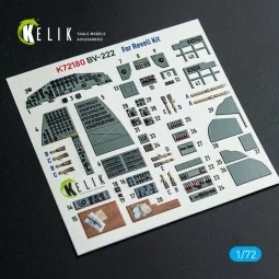 BV-222 - interior 3D decals for Revell kit, 1/72 - Kelik K72180 2