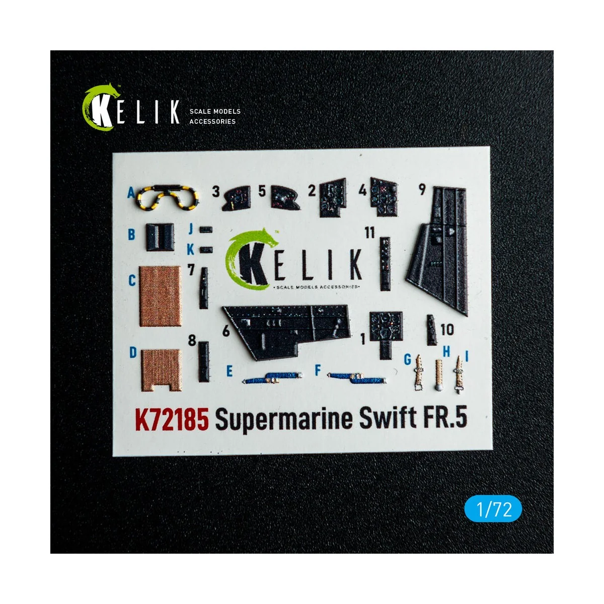Supermarine Swift FR.5 - interior 3D decals for AirFix kit, 1/72 - ...