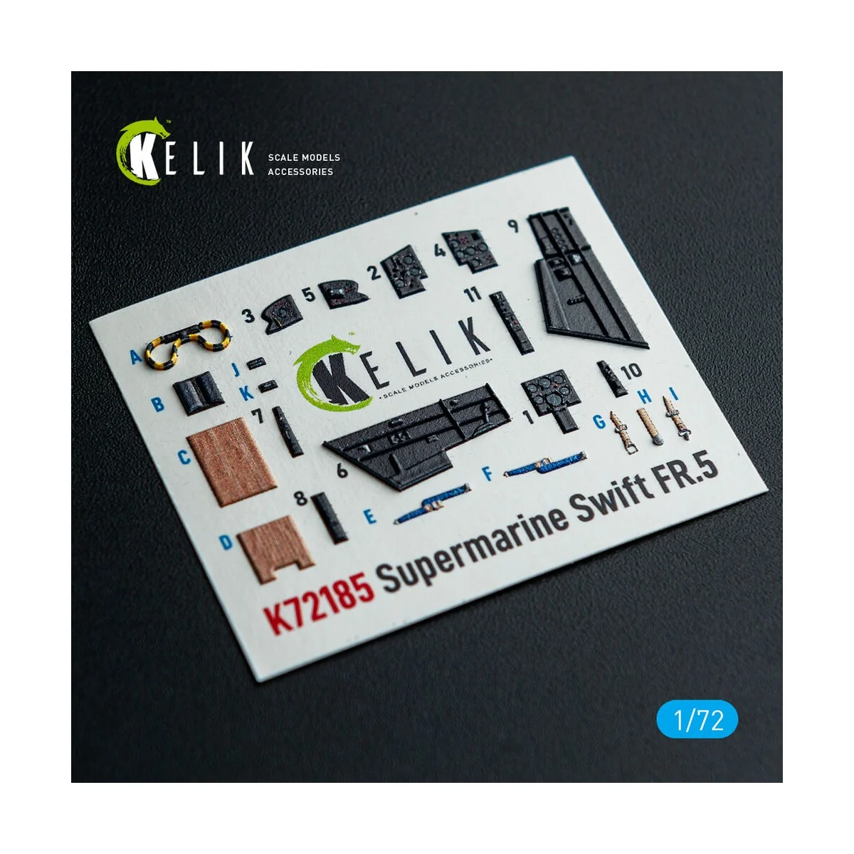 Supermarine Swift FR.5 - interior 3D decals for AirFix kit, 1/72 - ...