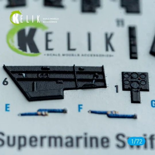 Supermarine Swift FR.5 - interior 3D decals for AirFix kit, 1/72 - ...
