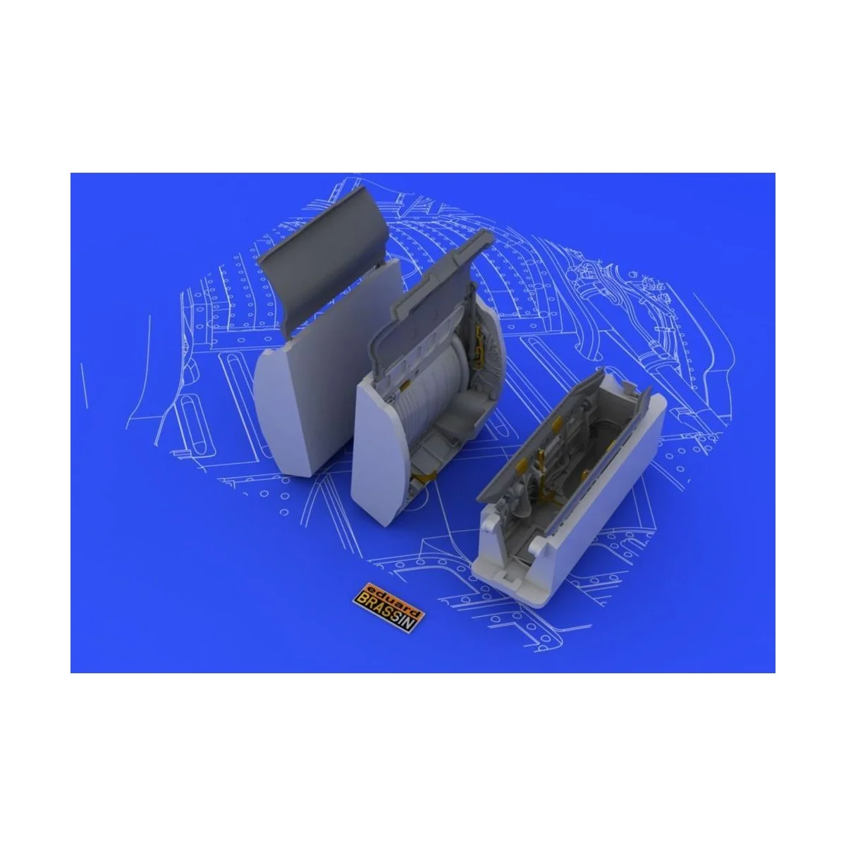 MiG-21 wheel wells for Eduard, 1/48 - Eduard Accessories 648049