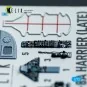 AV-8A Harrier (late) - interior 3D decals for Italeri kit, 1/72 - K...