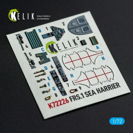 FRS.1 SEA Harrier - interior 3D decals for Italeri kit, 1/72 - Keli...