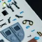 AV-8A Harrier (late) - interior 3D decals for Italeri kit, 1/72 - K...