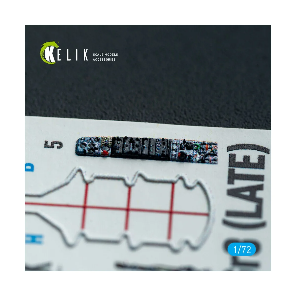Harrier Gr3 (Late)- interior 3D decals for Italeri kit, 1/72 - Keli...